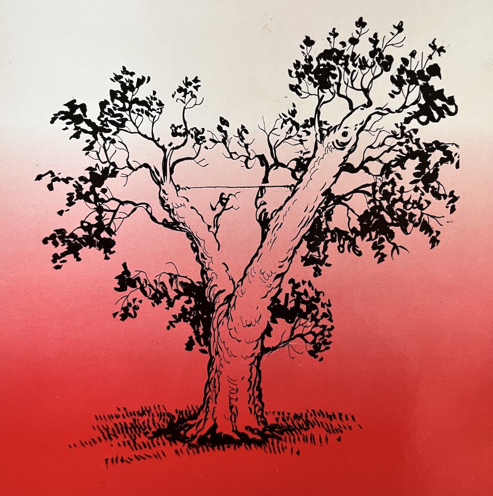 Diagram of a tree with a supplemental support system in place