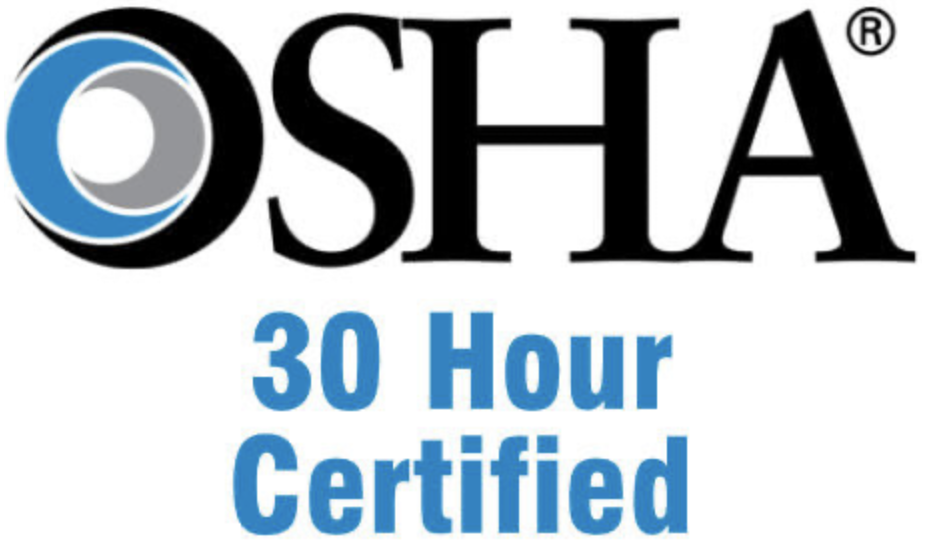 OSHA 30 Hour Certified graphic